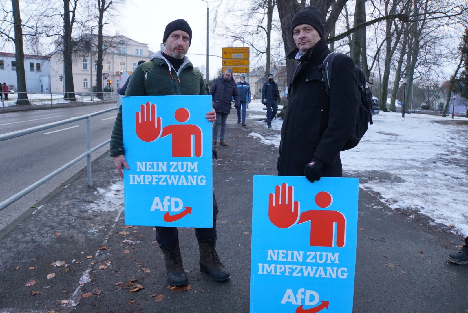 Protest gegen die Impfpflicht am 04.12.2021