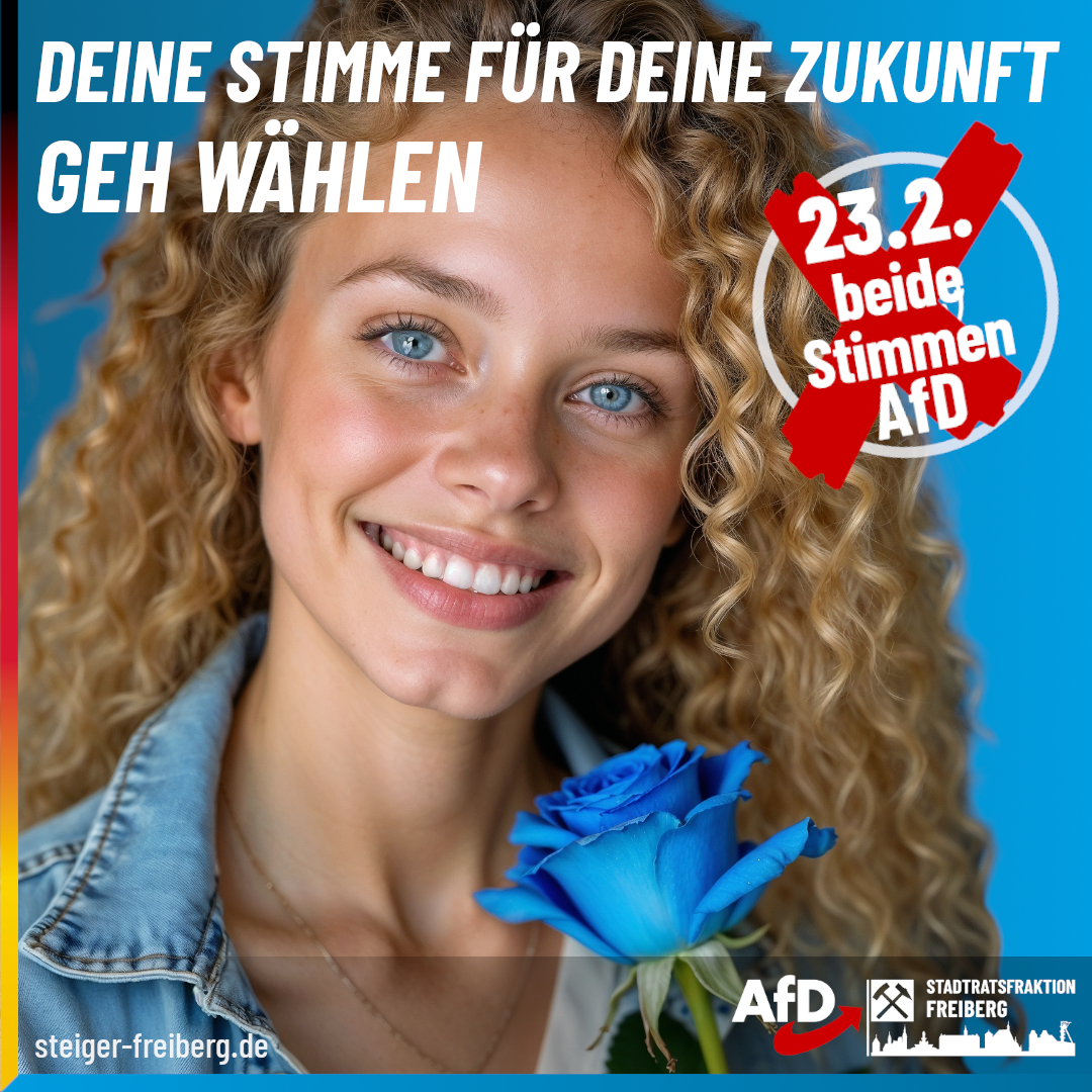 Frau mit blauer Rose